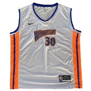 NBA Nike ~Steph Curry  #30 Golden State Warriors ~ Basketball Jersey Youth L(15)